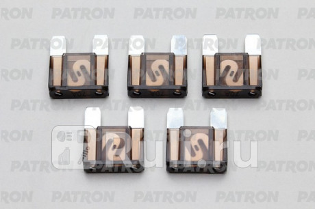Предохранитель пласт.коробка 5шт maxi fuse 70a коричневый PATRON PFS067 для Автотовары, PATRON, PFS067