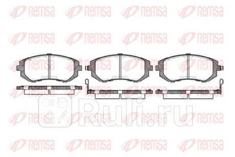 0951.02 - Колодки тормозные дисковые передние (REMSA) Subaru Impreza GE/GH (2007-2011) для Subaru Impreza GE/GH (2007-2011), REMSA, 0951.02