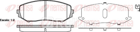 1225.02 - Колодки тормозные дисковые передние (REMSA) Suzuki Grand Vitara (2005-2015) для Suzuki Grand Vitara (2005-2015), REMSA, 1225.02
