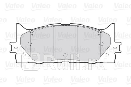 301890 - Колодки тормозные дисковые передние (VALEO) Toyota Camry 40 (2006-2009) для Toyota Camry V40 (2006-2009), VALEO, 301890