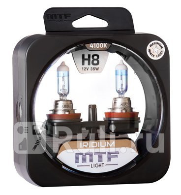 HRD1208 - Набор ламп H8 12V 35w IRIDIUM 4100K MTF New для Автомобильные лампы, MTF, HRD1208