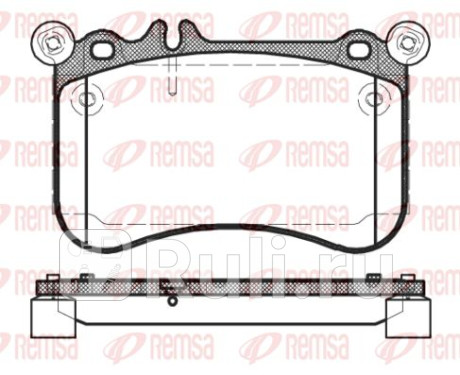 1465.00 - Колодки тормозные дисковые передние (REMSA) Mercedes W222 (2013-2017) для Mercedes W222 (2013-2017), REMSA, 1465.00