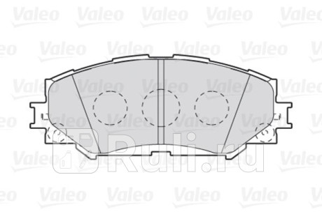 301943 - Колодки тормозные дисковые передние (VALEO) Toyota Corolla 150 рестайлинг (2010-2013) для Toyota Corolla 150 (2010-2013) рестайлинг, VALEO, 301943