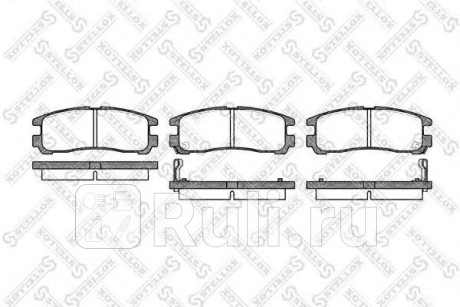 302 002-SX - Колодки тормозные дисковые задние (STELLOX) Mitsubishi Lancer Cedia (2000-2003) для Mitsubishi Lancer Cedia (2000-2003), STELLOX, 302 002-SX
