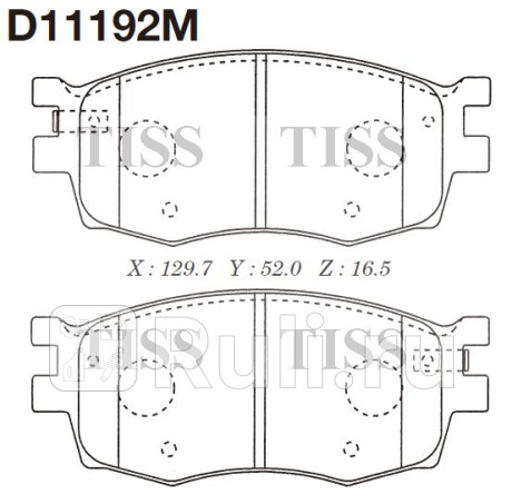 D11192M - Колодки тормозные дисковые передние (MK KASHIYAMA) Kia Rio 2 (2005-2011) для Kia Rio 2 (2005-2011), MK KASHIYAMA, D11192M