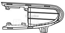 FD07166GAL - Решетка переднего бампера левая (TYG) Seat Alhambra (1996-2000) для Seat Alhambra (1996-2000), TYG, FD07166GAL