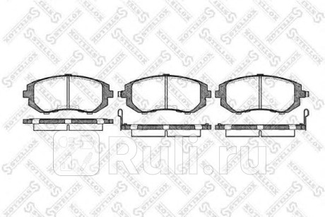 962 002B-SX - Колодки тормозные дисковые передние (STELLOX) Subaru Forester SJ (2012-2018) для Subaru Forester SJ (2012-2018), STELLOX, 962 002B-SX