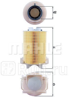 LX1566 - Фильтр воздушный (KNECHT) Skoda Roomster (2006-2010) для Skoda Roomster (2006-2010), KNECHT, LX1566