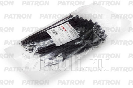 Комплект пластиковых хомутов 3.6 х 150 мм, 100 шт, нейлон, черные PATRON P36150B  для прочие, PATRON, P36150B