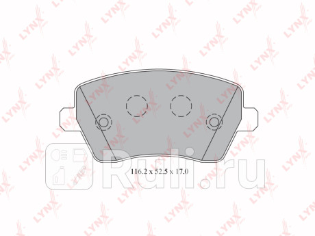 BD-5739 - Колодки тормозные дисковые передние (LYNXAUTO) Nissan Terrano 3 (2014-2021) для Nissan Terrano 3 (2014-2021), LYNXAUTO, BD-5739