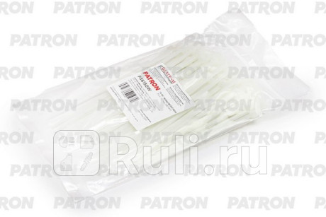 Комплект пластиковых хомутов 3.6 х 150 мм, 100 шт, нейлон, белые PATRON P36150W  для прочие, PATRON, P36150W