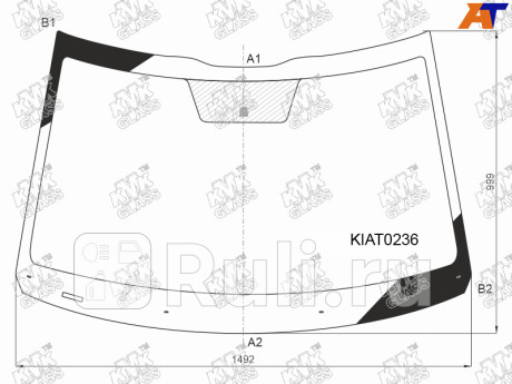 KIAT0236 - Лобовое стекло (KMK) Kia Seltos (2019-2021) для Kia Seltos (2019-2021), KMK, KIAT0236