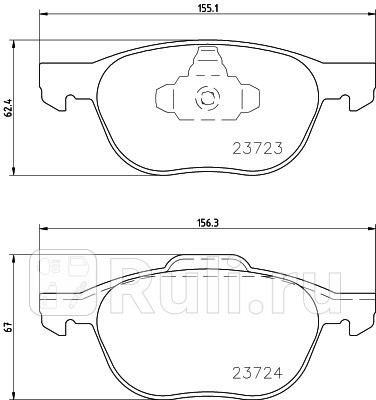 NP5006 - Колодки тормозные дисковые передние (NISSHINBO) Mazda 3 BK седан (2003-2009) для Mazda 3 BK (2003-2009) седан, NISSHINBO, NP5006
