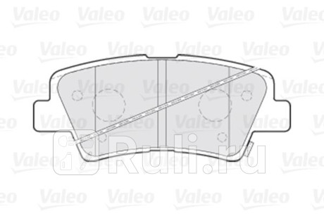 301301 - Колодки тормозные дисковые задние (VALEO) Hyundai i30 (2007-2012) для Hyundai i30 (2007-2012), VALEO, 301301