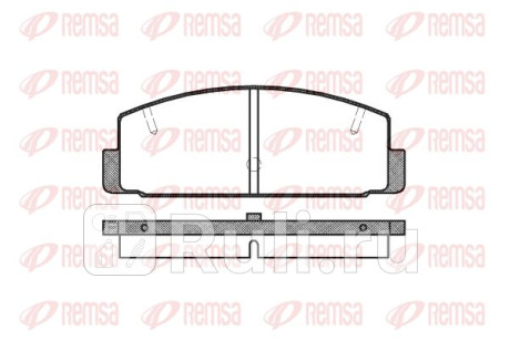 0179.20 - Колодки тормозные дисковые задние (REMSA) Mazda 6 GG (2002-2008) для Mazda 6 GG (2002-2008), REMSA, 0179.20