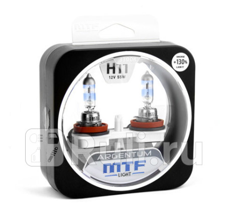 H3A1211 - Набор ламп H11 12V 55w ARGENTUM +130% 3300K MTF New для Автомобильные лампы, MTF, H3A1211