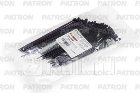 Комплект пластиковых хомутов 2.5 х 160 мм, 100 шт, нейлон, черные PATRON P25160B  для прочие, PATRON, P25160B