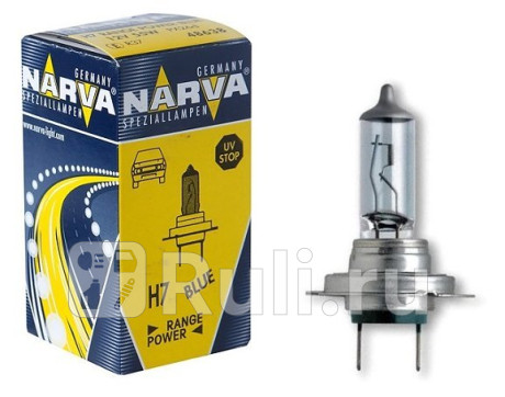 48638 RPB C1 - Лампа H7 (55W) NARVA Range Power Blue 3700K +30% яркости для Автомобильные лампы, NARVA, 48638 RPB C1
