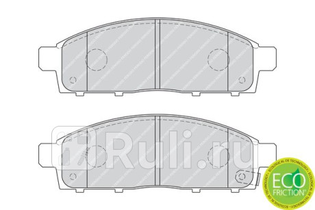 FDB4023 - Колодки тормозные дисковые передние (FERODO) Mitsubishi Pajero Sport (2015-2021) для Mitsubishi Pajero Sport (2015-2021), FERODO, FDB4023