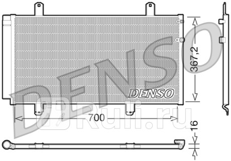 DCN51004 - Радиатор кондиционера (DENSO) Lexus ES (2006-2012) для Lexus ES (2006-2012), DENSO, DCN51004