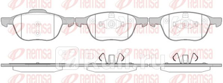1082.00 - Колодки тормозные дисковые передние (REMSA) Ford Kuga 1 (2008-2012) для Ford Kuga 1 (2008-2012), REMSA, 1082.00