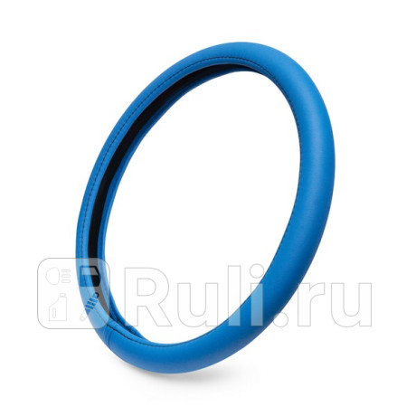 Чехол руля из искусственной кожи каркасный гладкий, синий, обхват 7.8 см, размер 37 - 39 см PATRON PCC1107 для Автотовары, PATRON, PCC1107
