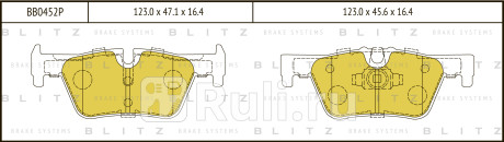 Колодки тормозные дисковые задние bmw 1(f20)  3(f30) 10- BLITZ BB0452P  для прочие, BLITZ, BB0452P