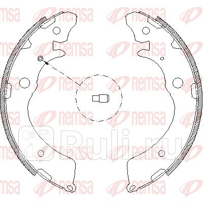 4383.00 - Колодки тормозные барабанные (комплект) (REMSA) Suzuki Jimny (1998-2018) для Suzuki Jimny (1998-2018), REMSA, 4383.00