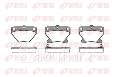 0741.02 - Колодки тормозные дисковые задние (REMSA) Toyota Matrix (2002-2008) для Toyota Matrix (2002-2008), REMSA, 0741.02