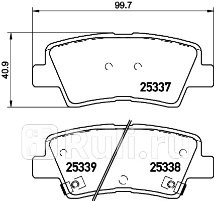 NP6020 - Колодки тормозные дисковые задние (NISSHINBO) Hyundai i30 (2007-2012) для Hyundai i30 (2007-2012), NISSHINBO, NP6020
